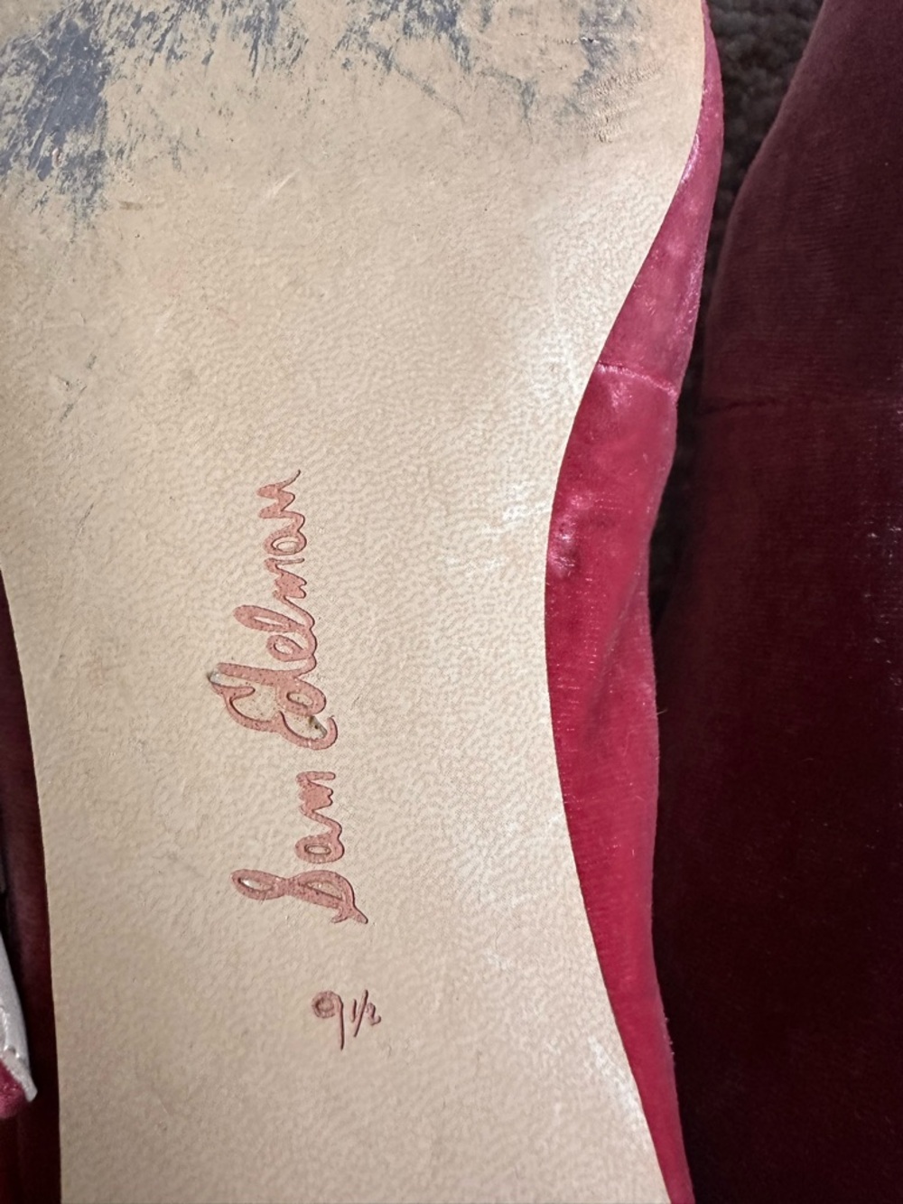 Sam Edelman Raspberry Mary Jane Flats. - Picture 14 of 16